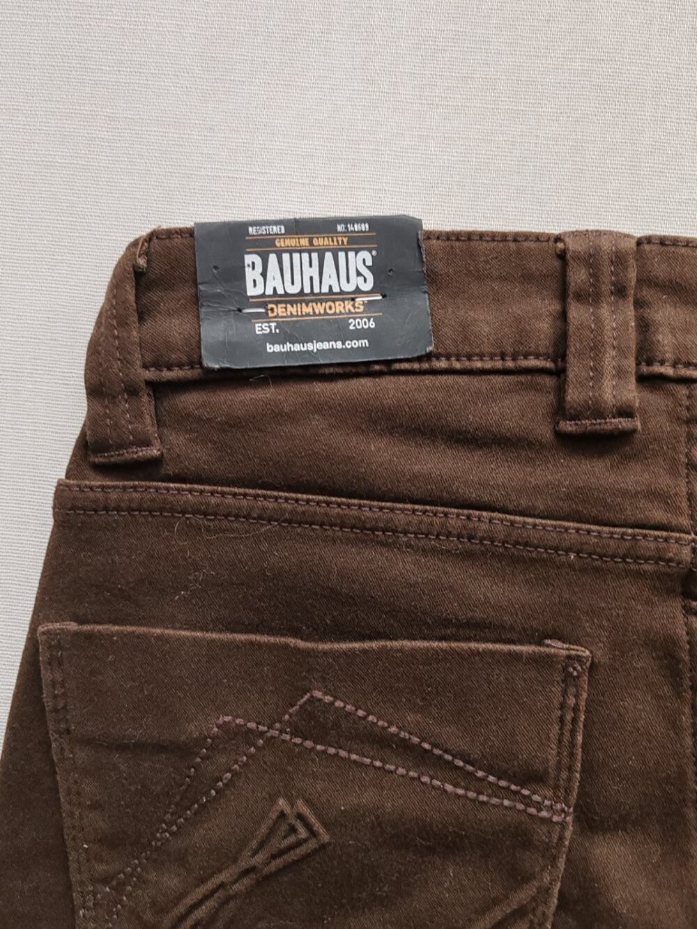 Bauhaus Denimworks BH-3035-SKT Men's Straight Fit Pants - Brown - 28x33 - Picture 12 of 15